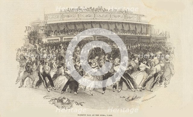 The Galop at a Masked Ball at the Opéra in Paris, 1843.