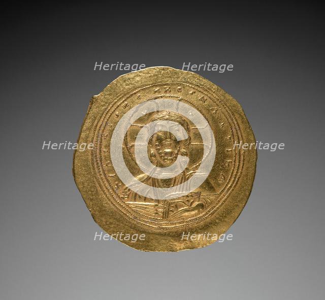 Nomisma with Constantine IX Monomachus , 1042-1055. Creator: Unknown.