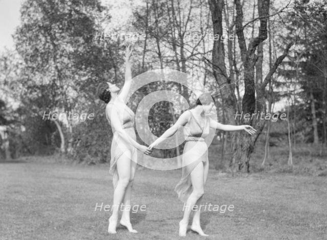 Elizabeth Duncan dancers and children, 1929 Creator: Arnold Genthe.