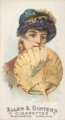 Plate 29, from the Fans of the Period series (N7) for Allen & Ginter Cigarettes Brands, 1889. Creator: Allen & Ginter.