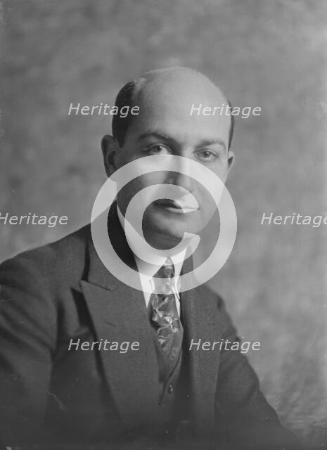 Mr. Sanders, portrait photograph, 1919 Feb. 18. Creator: Arnold Genthe.