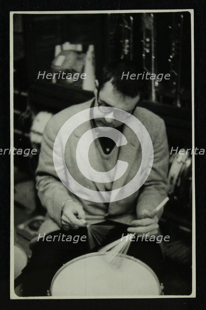 Joe Morello, drummer with the Dave Brubeck Quartet, 1950s. Artist: Denis Williams