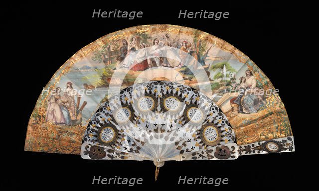 Fan, European, 1855-65. Creator: Unknown.