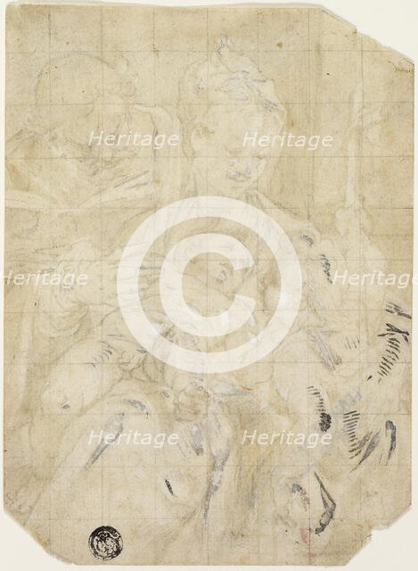 Holy Family with the Infant Saint John the Baptist, 1580/85. Creator: Dionisio Calvaert.