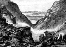 The Chitral Expedition: Mouth of Kashmir Smats Cave, in the Gorge of Pudja Mountain, Yusufzai, 1895. Creator: P Naumann.