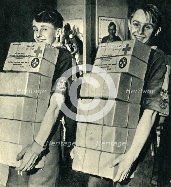 'Helping the Prisoners of War Parcels Scheme', 1944. Creator: Unknown.