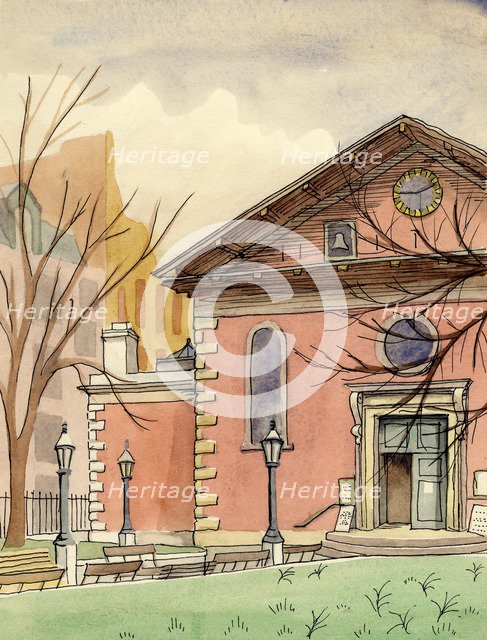 'St Paul's Church, Covent Garden', c1951.  Creator: Shirley Markham.