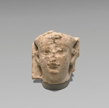 Head of a Ptolemy as Pharaoh (Sculptor's Model), 250-50 B.C. Creator: Unknown.