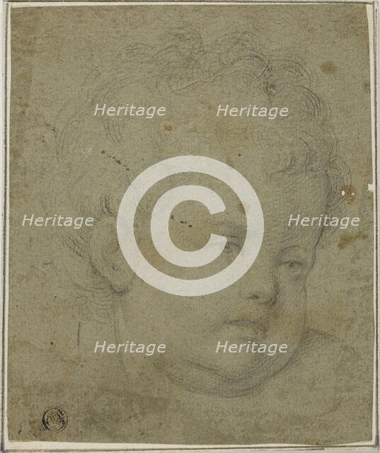 Child's Head, n.d. Creator: Giovanni Battista Caracciolo.