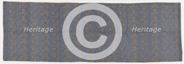 Brocade, silk. An obi, unsewn, Edo period, 1615-1868. Creator: Unknown.