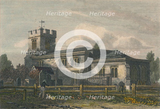 'Finchley Church, Middlesex', 1815. Artist: Letitia Byrne.
