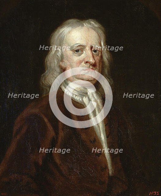 Portrait of Sir Isaac Newton (1642-1727), First third of 18th century. Creator: Vanderbank, John (1694-1739).