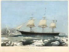 Clipper Ship "Red Jacket" - In the Ice off Cape Horn, on Her Passage from Australia, to Li..., 1855. Creators: Charles Parsons, Nathaniel Currier.