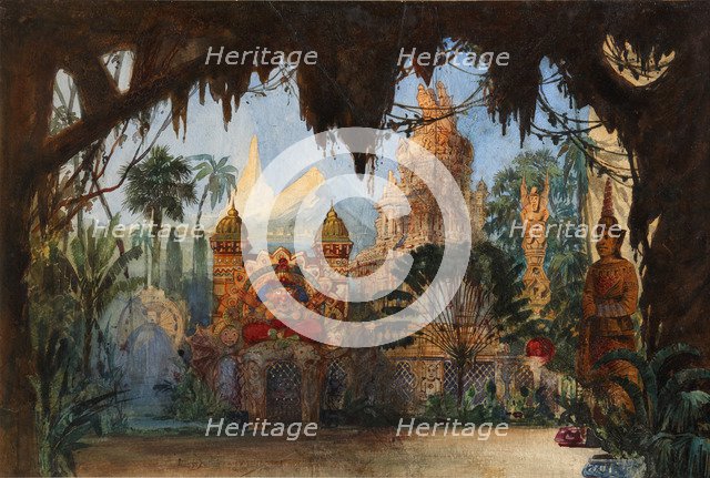 Stage design for the opera Ruslan and Lyudmila by M. Glinka. Artist: Hartmann, Viktor Alexandrovich (1834-1873)