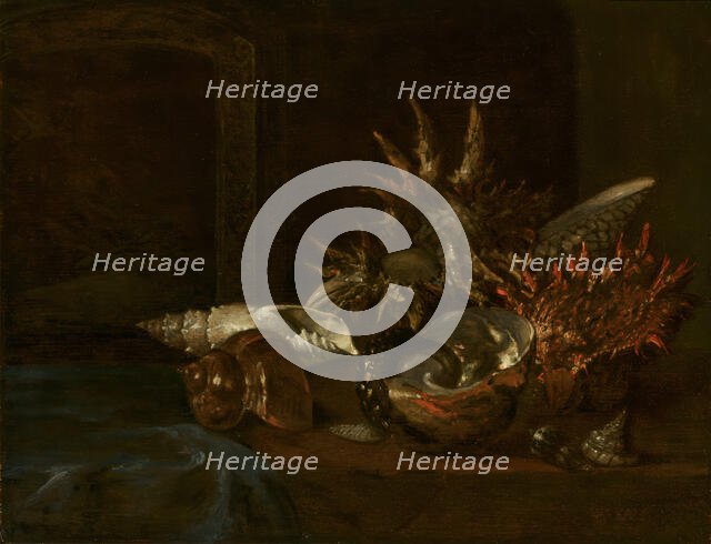 Still Life with Shells, c1640-1690. Creator: Willem Kalf.