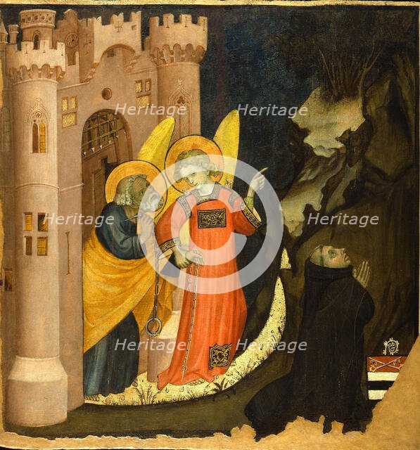 The Liberation of Saint Peter, 1410-1415 . Creator: Jaquerio, Giacomo (ca 1375-1453).