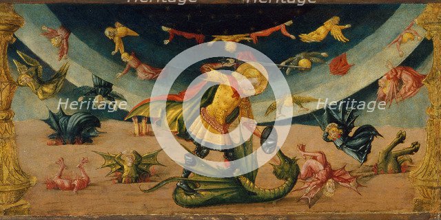 Saint Michael and the Dragon. Artist: Neri di Bicci (1418-1492)