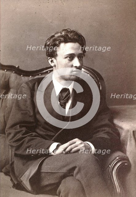 Vsevolod Garshin, Russian author, late 1870s. Artist: William Andreevich Carrick