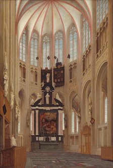 Cathedral of Saint John at 's-Hertogenbosch, 1646. Creator: Pieter Jansz Saenredam.