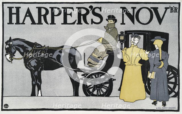 Harper's November, c1890 - 1907. Creator: Edward Penfield.