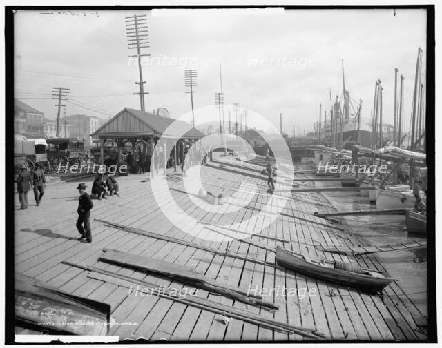 Oyster luggers at New Orleans, La., c1906. Creator: Unknown.