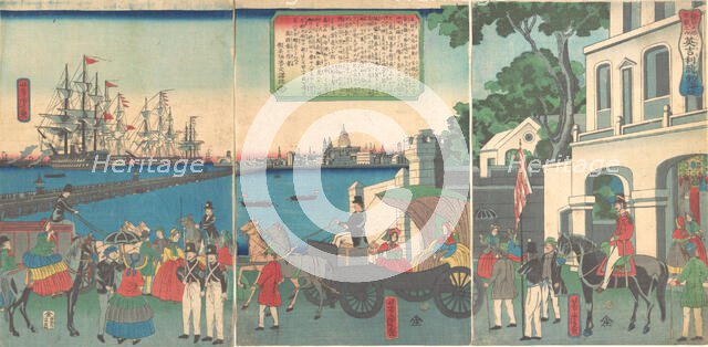 The Port of London England, 2nd month, 1862. Creator: Utagawa Yoshitora.