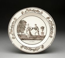 Plate, Montereau, 1800/25. Creator: Creil Pottery.