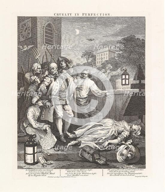 Cruelty in Perfection. Series "The four stages of cruelty", 1751. Creator: Hogarth, William (1697-1764).