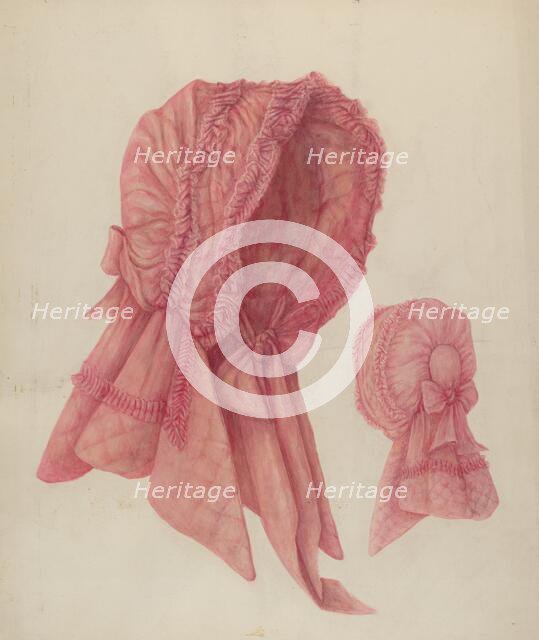 Bonnet, c. 1942. Creator: Stella Mosher.