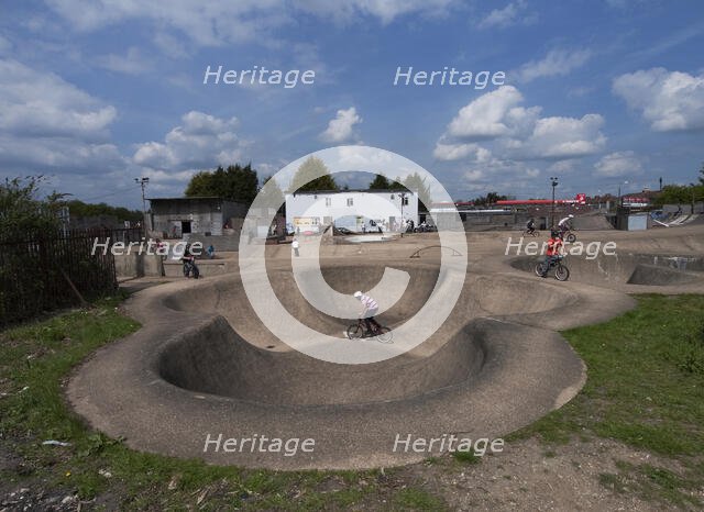 The Rom skatepark, Hornchurch, Havering, London, 2013. Creator: Simon Inglis.