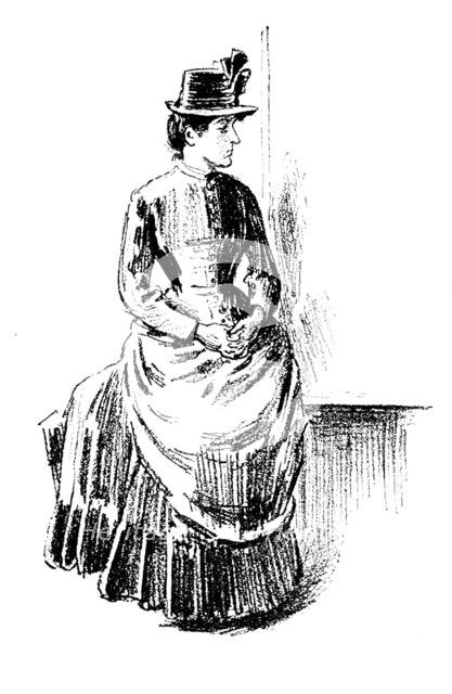 Sketches at the General Register Office, Somerset House: Waiting for her "Marriage Lines", 1890. Creator: Unknown.