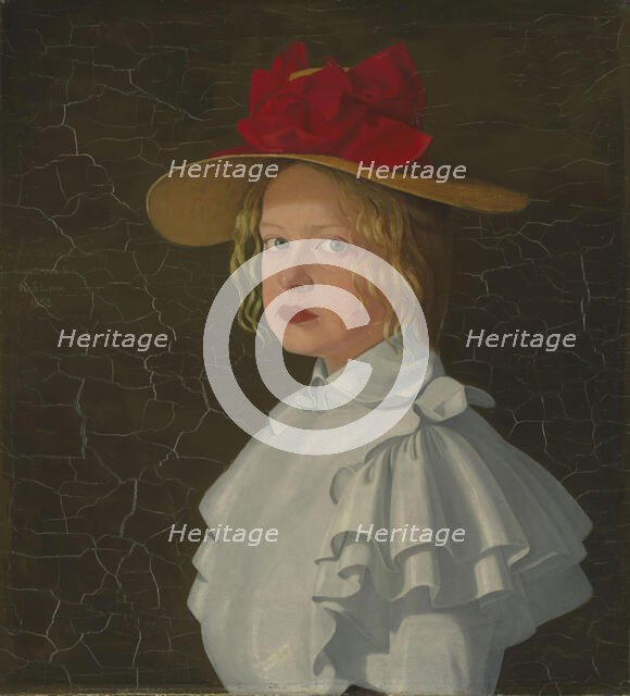 The Artist's Sister Magna, 1898. Creator: Kristofer Sinding-Larsen.