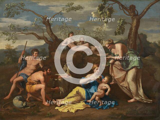 Nymphs Feeding the Child Jupiter, c. 1650. Creator: Anon.