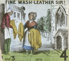 'Fine Wash-leather Sir!', Cries of London, c1840. Artist: TH Jones