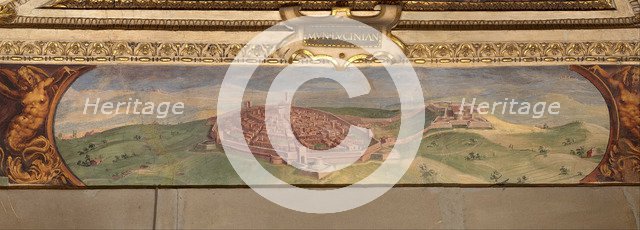 View of Lucignano, 1557-1558. Artist: Vasari, Giorgio (1511-1574)