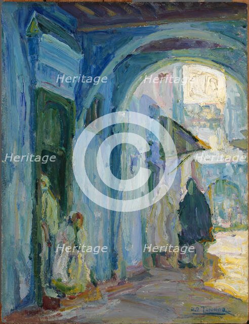 Street in Tangier, ca. 1910. Creator: Henry Ossawa Tanner.