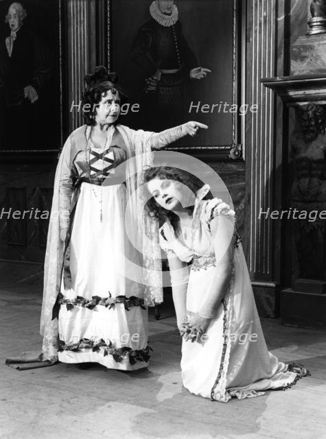 Greta Garbo and Gerda Lundekvist in the filmization of Gosta Berling's saga, 1924.
 Creator: Unknown.