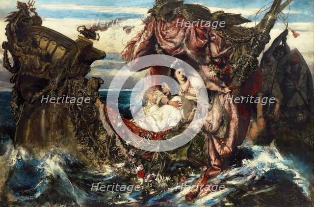 The Shipwreck of Agrippina. Artist: Wertheimer, Gustav (1847-1902)
