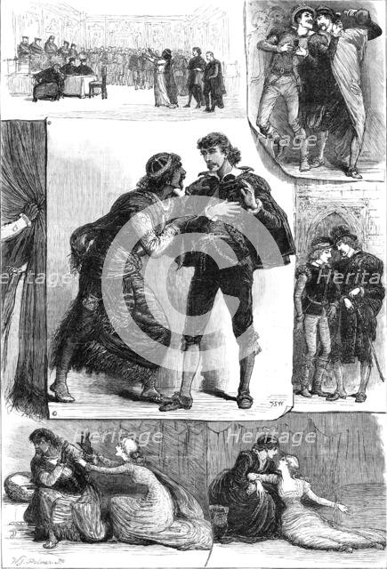 Sketches from "Othello," at the Lyceum Theatre, 1881. Creator: William James Palmer.