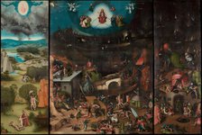 The Last Judgment. Winged Altar after Hieronymus Bosch, c1524. Creator: Cranach; Lucas; the Elder (1472-1553).