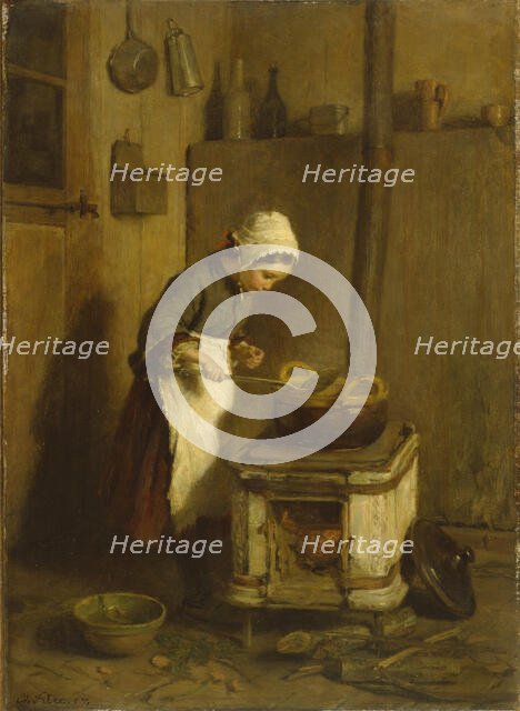 The Little Housekeeper, 1857. Creator: Pierre Edouard Frere.