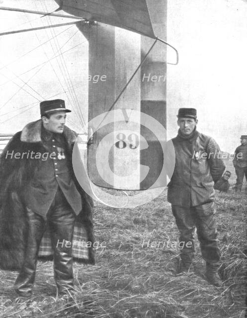 ''Ceux de l'air et ceux de la route; Premieres Prouesses Aeriennes; Le sergent aviateu..., 1914. Creator: Unknown.