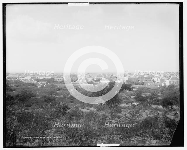 Curacao, W.I., from the hills, between 1890 and 1901. Creator: Unknown.