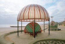 Domed shelters, Lowestoft, Suffolk, 2000. Artist: P Williams