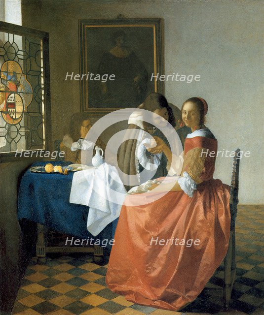 The Girl with the Wineglass, 1659-1660. Artist: Vermeer, Jan (Johannes) (1632-1675)