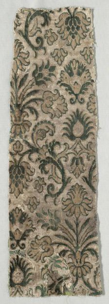 Velvet Fragment, c. 1600. Creator: Unknown.