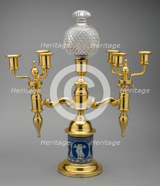 Candelabra, Burslem, 19th century. Creator: Wedgwood.