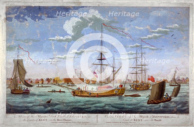 'A view of His Majesty's Dock Yard at Deptford...', London, 1772. Artist: Anon