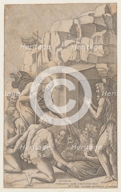 Christ in Limbo, after Raphael, 1541., 1541. Creator: Nicolas Beatrizet.