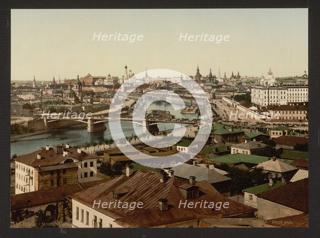 View of Zamoskvorechye (Panoramic view of Moscow), 1890s.